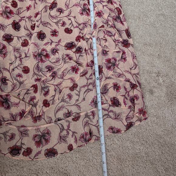 NWT For Love & Lemons Agnes Pink Floral One Shoulder Dress, size M - Picture 8 of 11